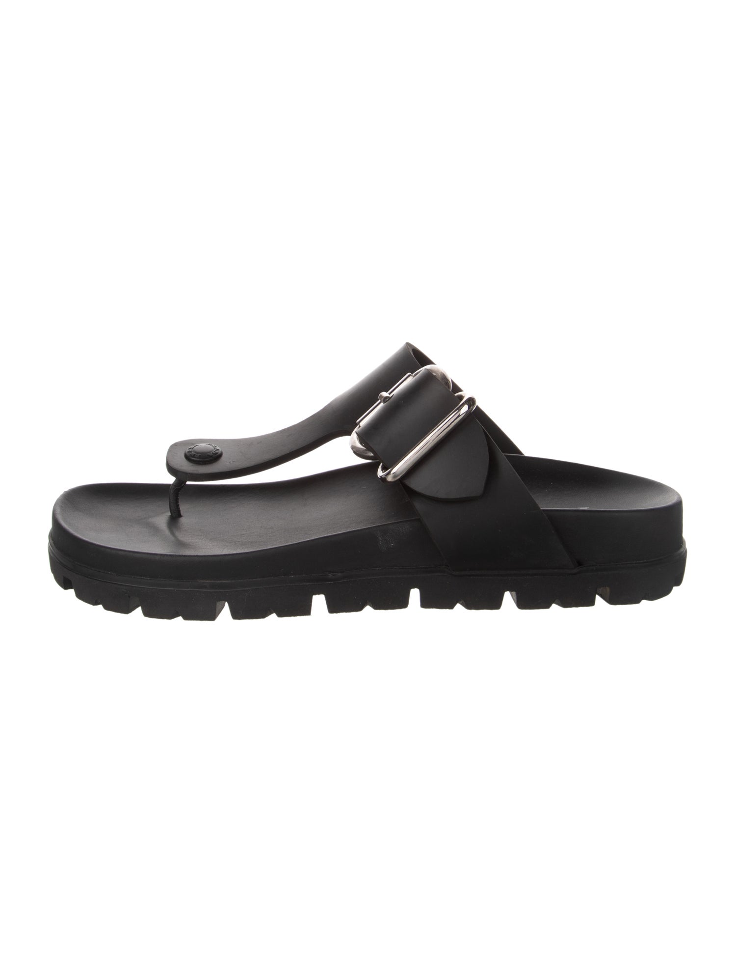Prada Rubber Flip Flops